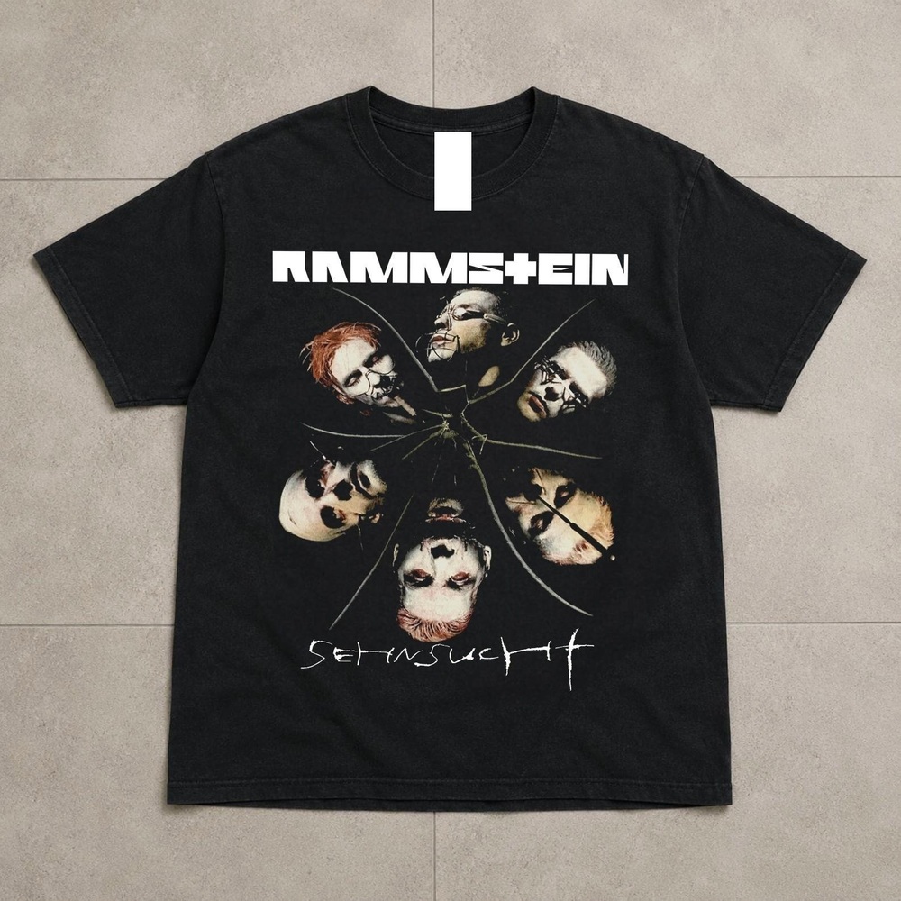 Vtg Graphic Rammstein T Shirt Cotton Print